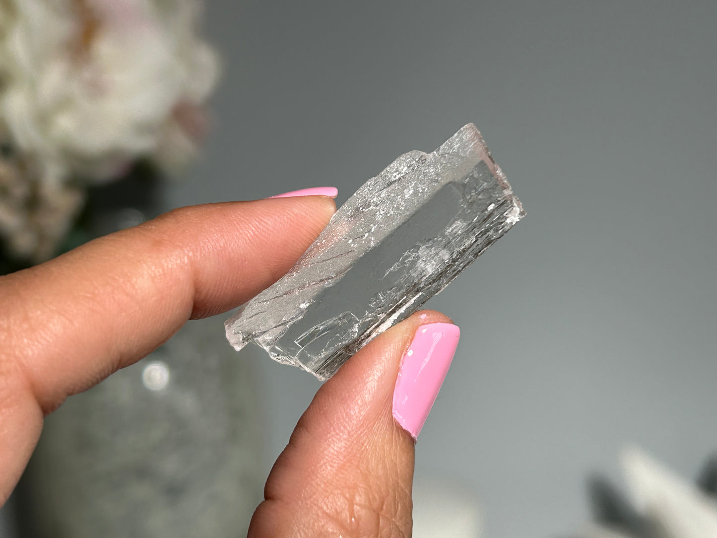 Natural Clear Kunzite Point (1.5", 38mm)