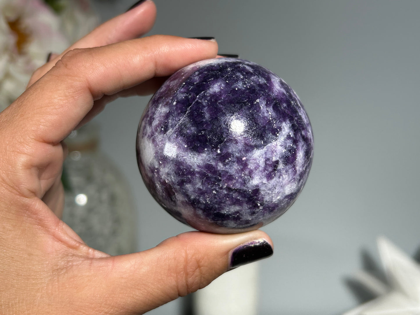 Lepidolite Sphere (2.2", 56mm)