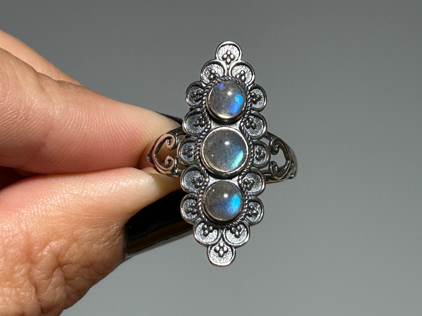 Labradorite Sterling Silver Ring