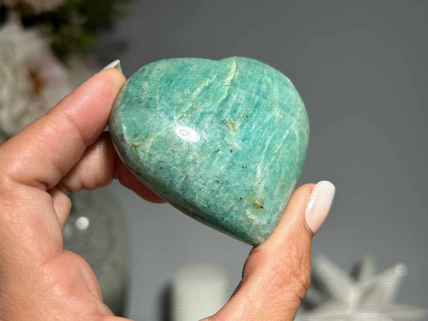 Amazonite Heart (2.5", 63mm)