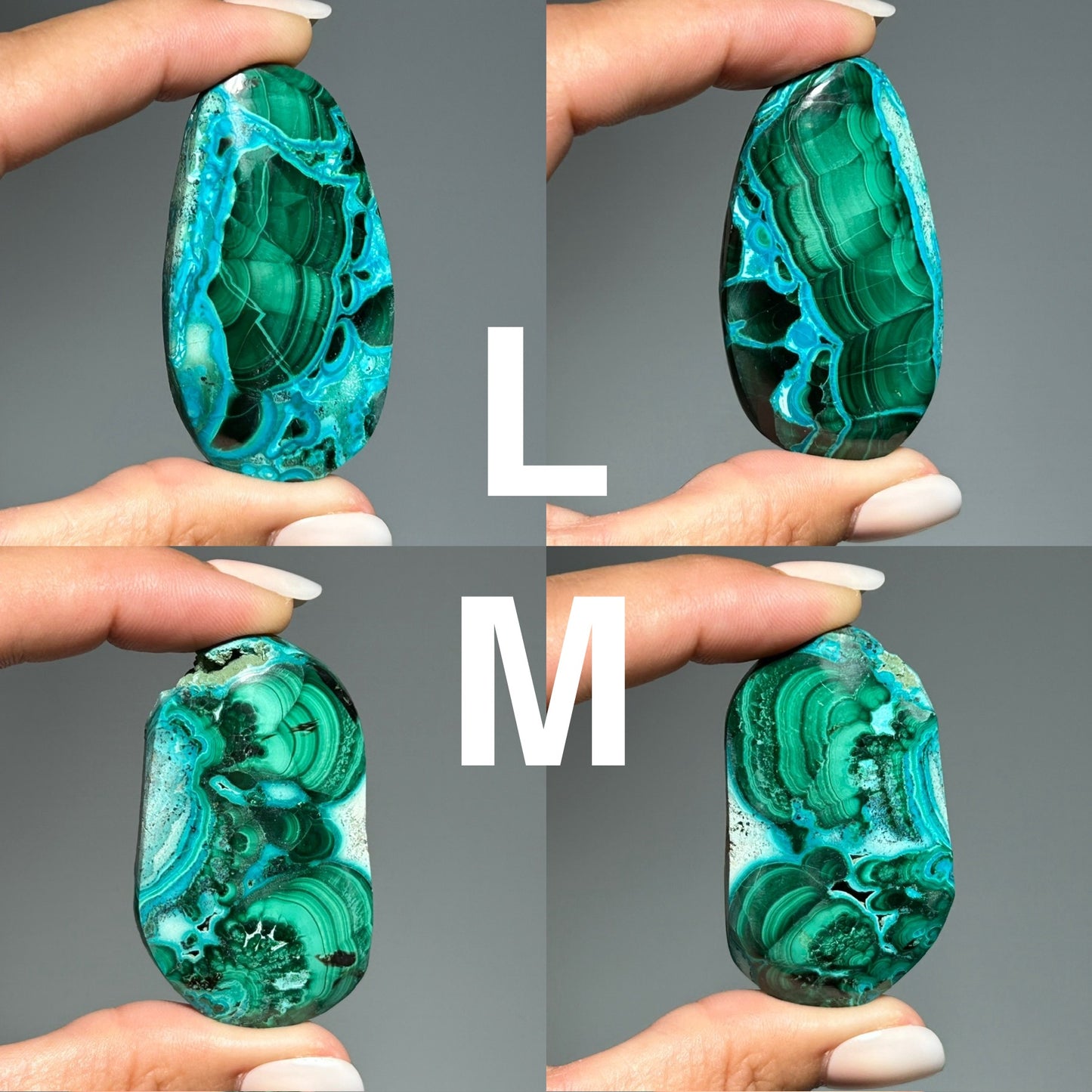 Malachite Chrysocolla Palm Stone
