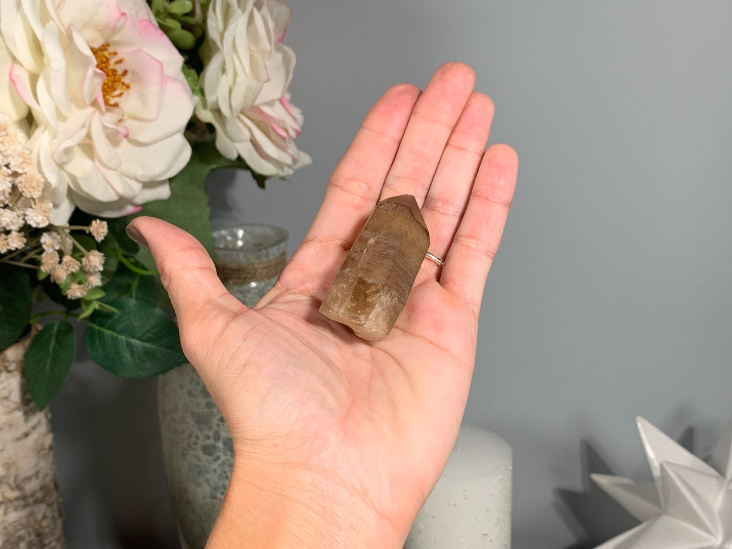 Smoky Citrine Point (2.1", 53mm)