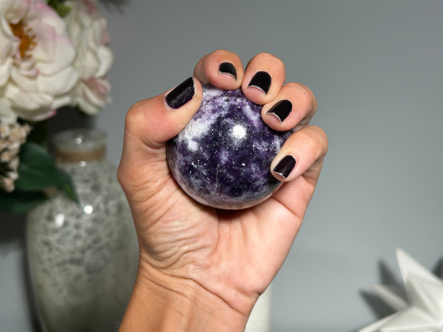 Lepidolite Sphere (2.2", 56mm)