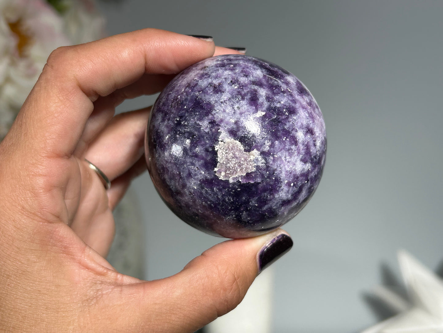 Lepidolite Sphere (2.2", 56mm)