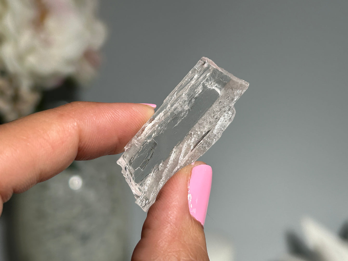 Natural Clear Kunzite Point (1.5", 38mm)