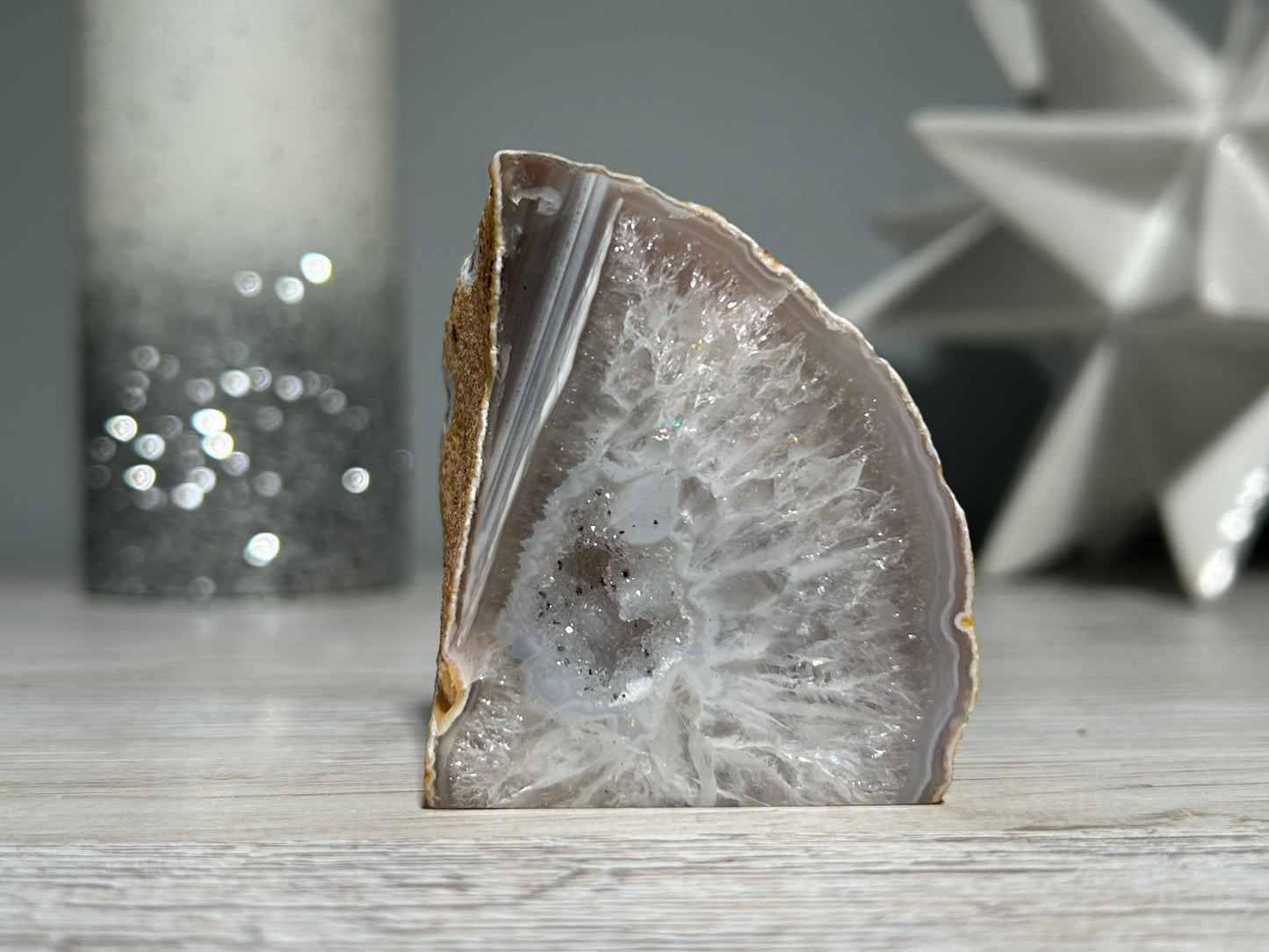 Agate Geode (2.3", 59mm)