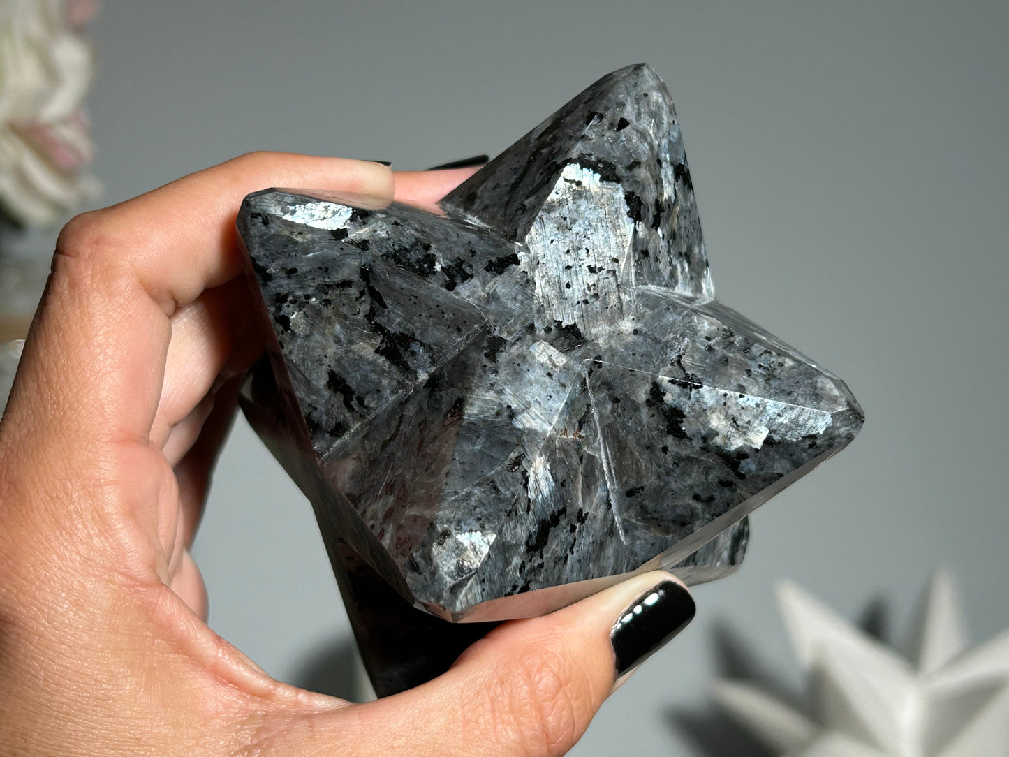 Larvikite Merkaba (3.4", 85mm)