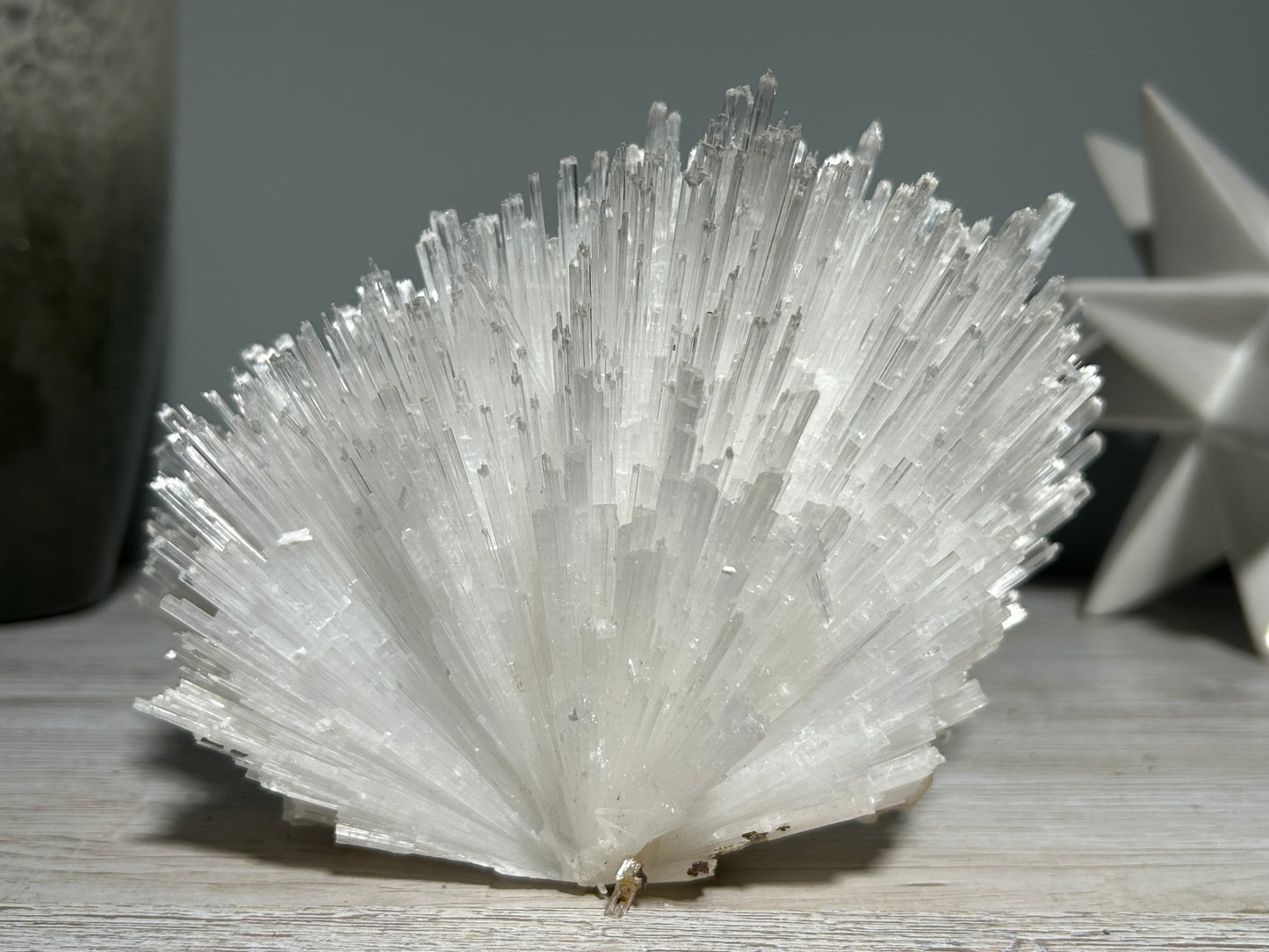 Natural Scolecite with Stilbite Cluster (6.6", 168mm)