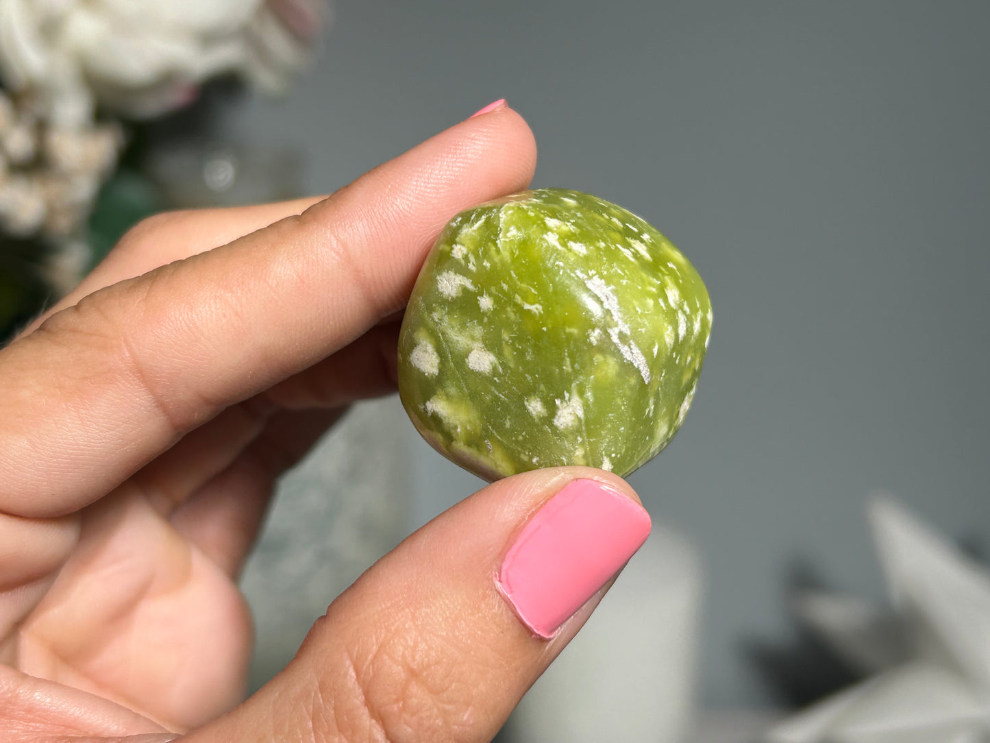 Tumbled Green Serpentine Large