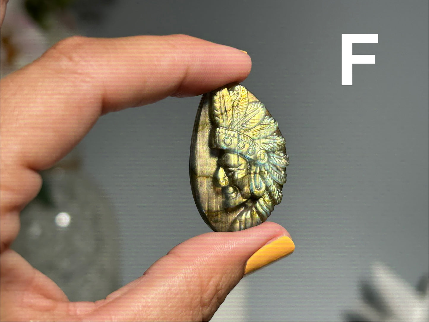 Labradorite Indian Head