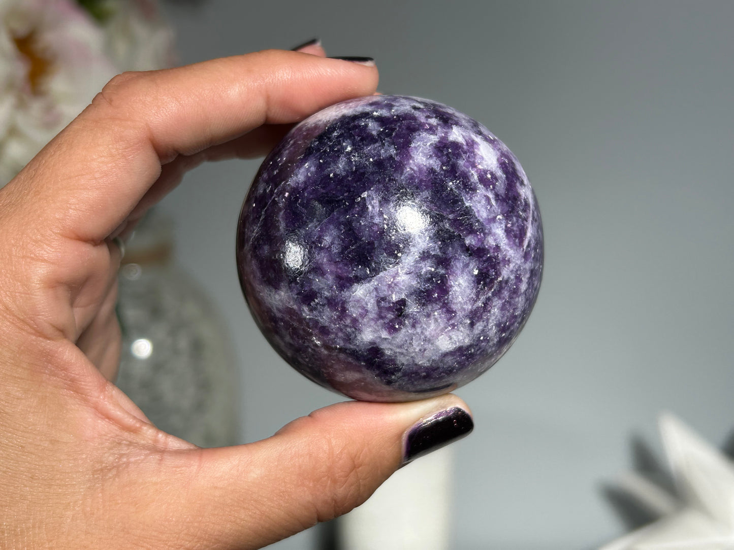 Lepidolite Sphere (2.2", 56mm)