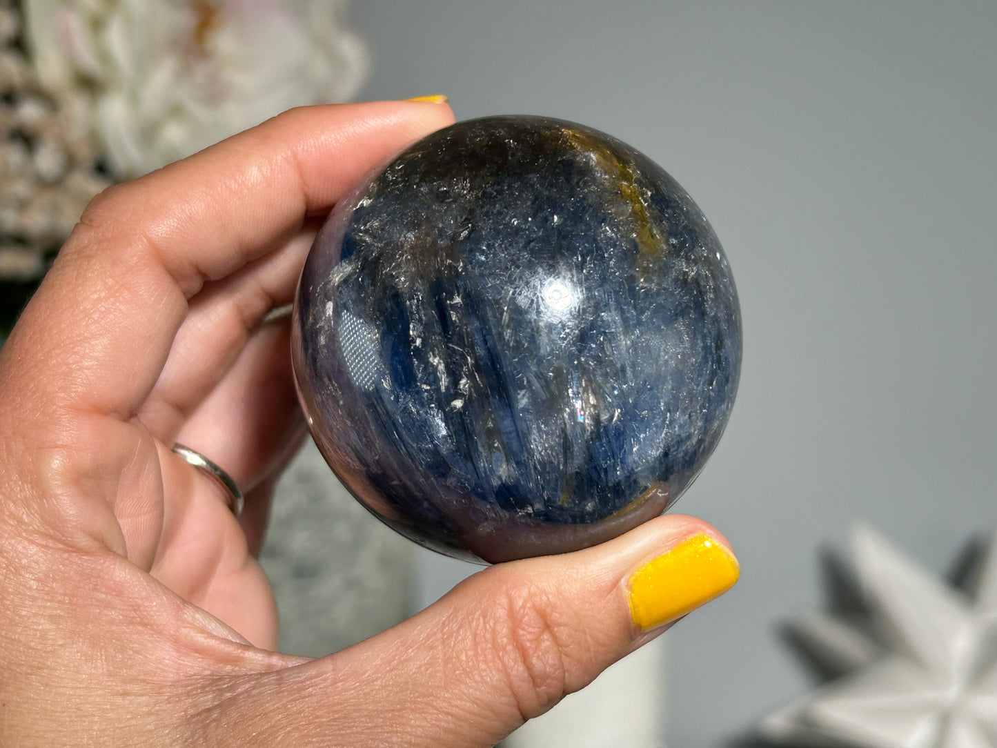 Blue Kyanite Sphere (2.2", 56mm)