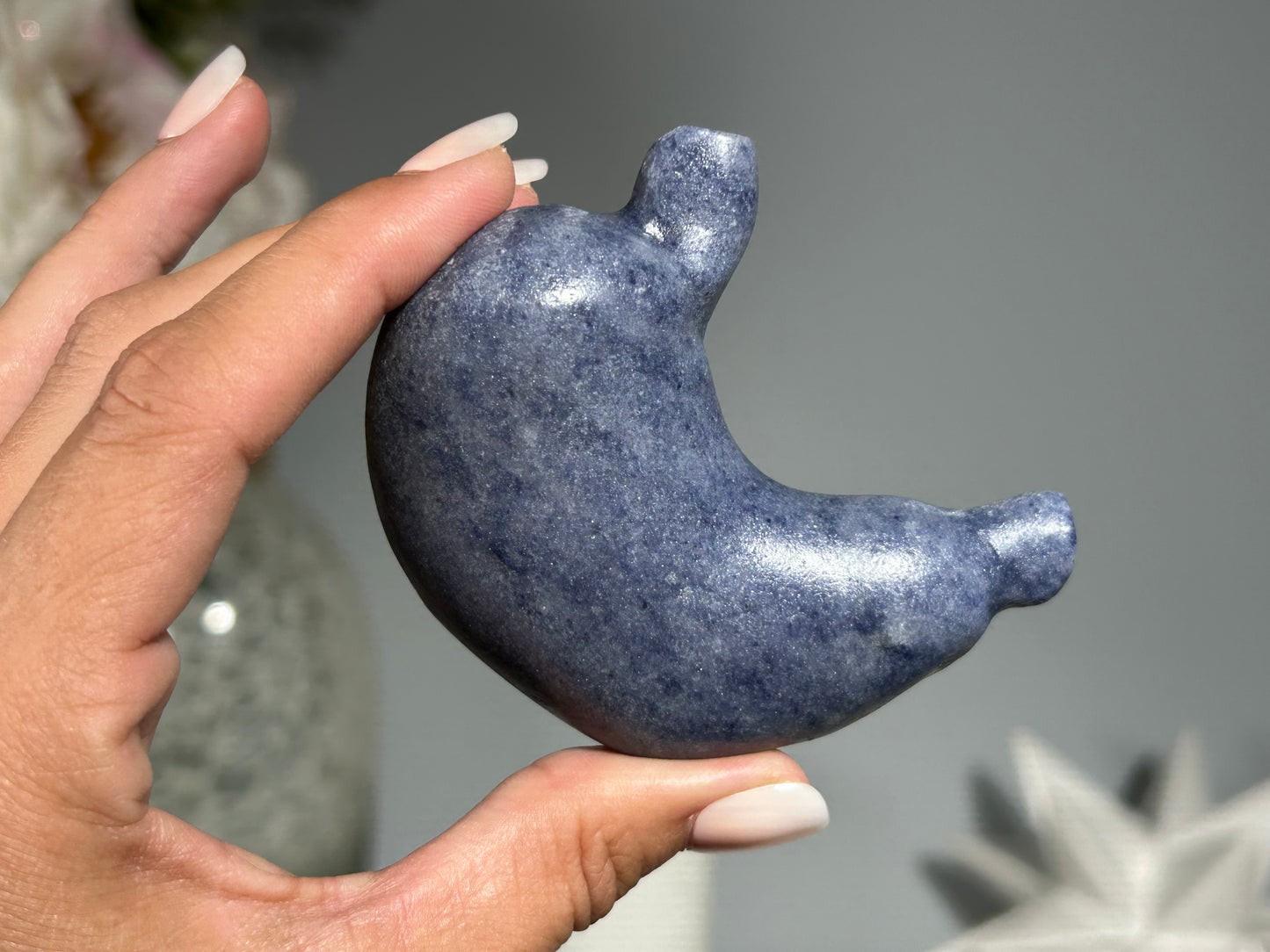 Blue Quartz Stomach (2.7", 69mm)