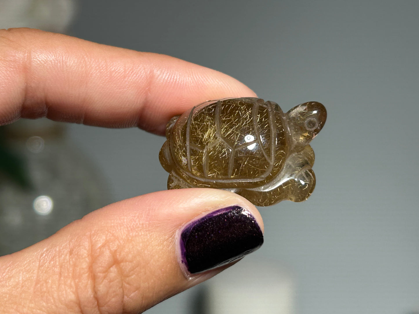 Rutilated Quartz Turtle (1.1”, 28mm)