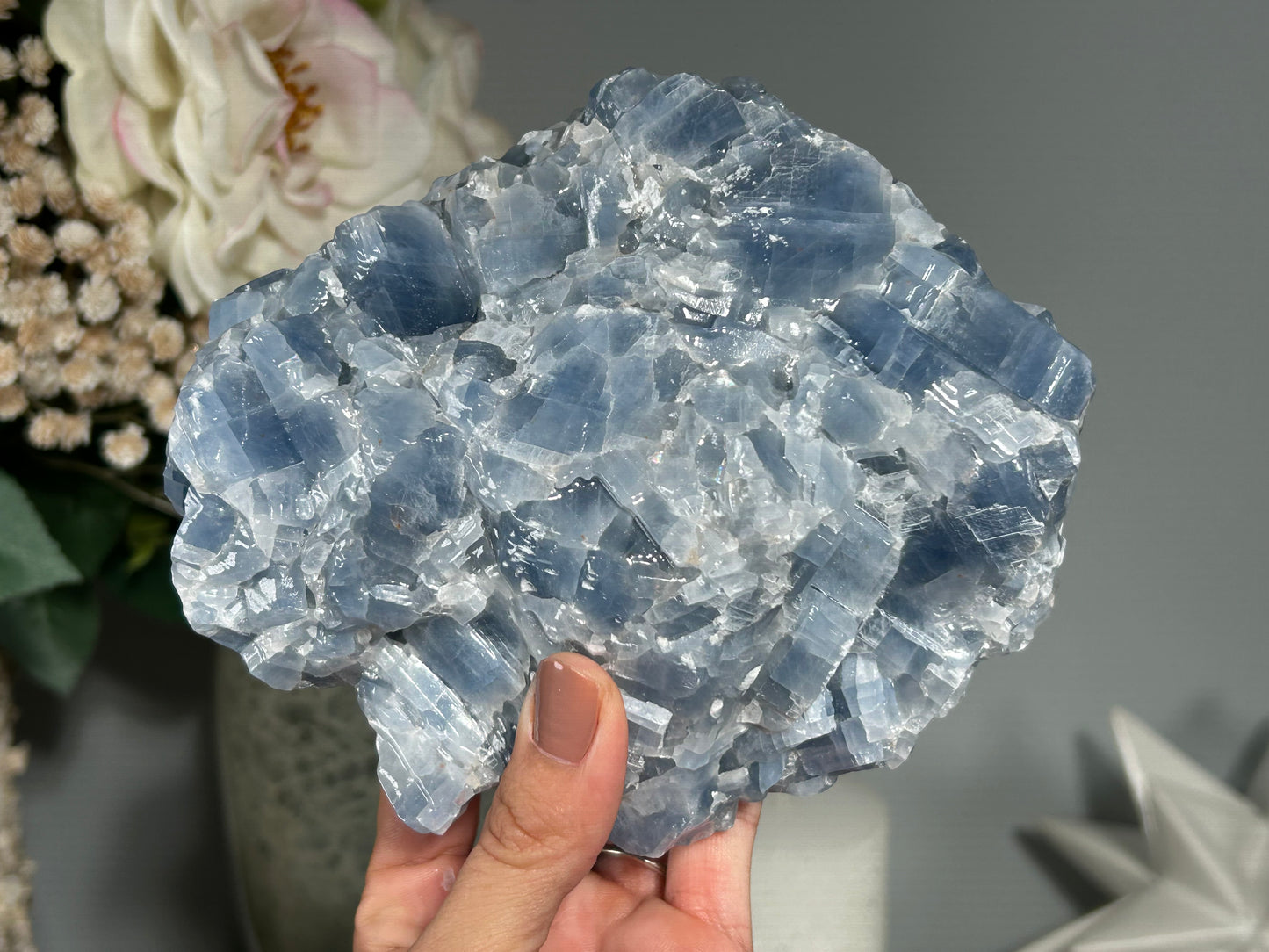 Blue Calcite Chunk (5.5", 141mm)