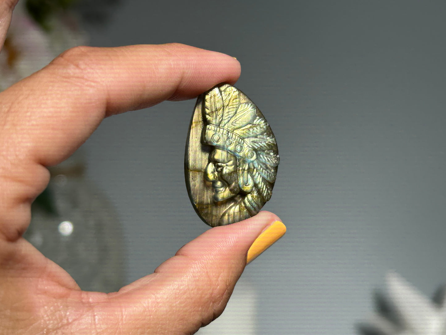 Labradorite Indian Head