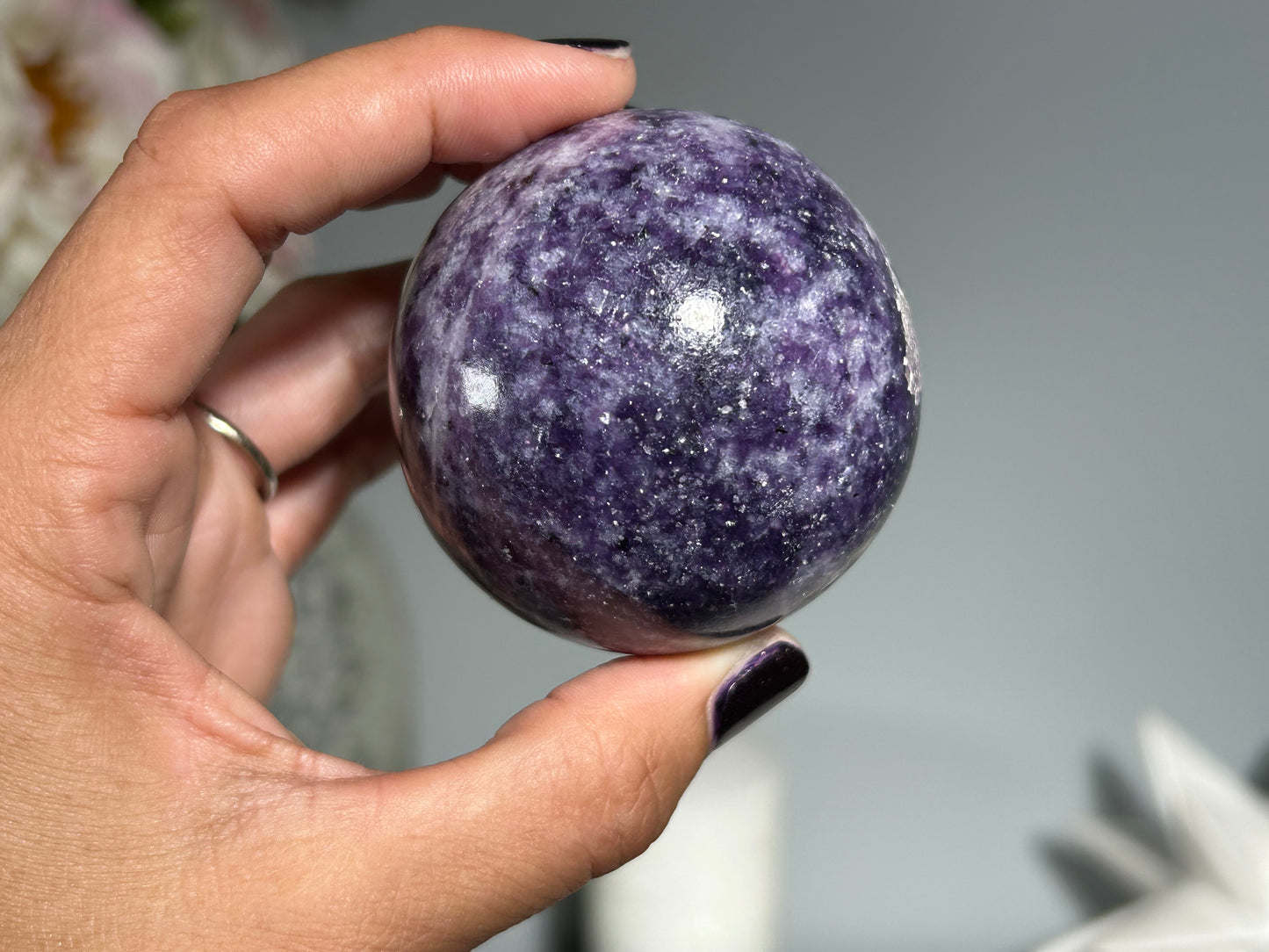 Lepidolite Sphere (2.2", 56mm)