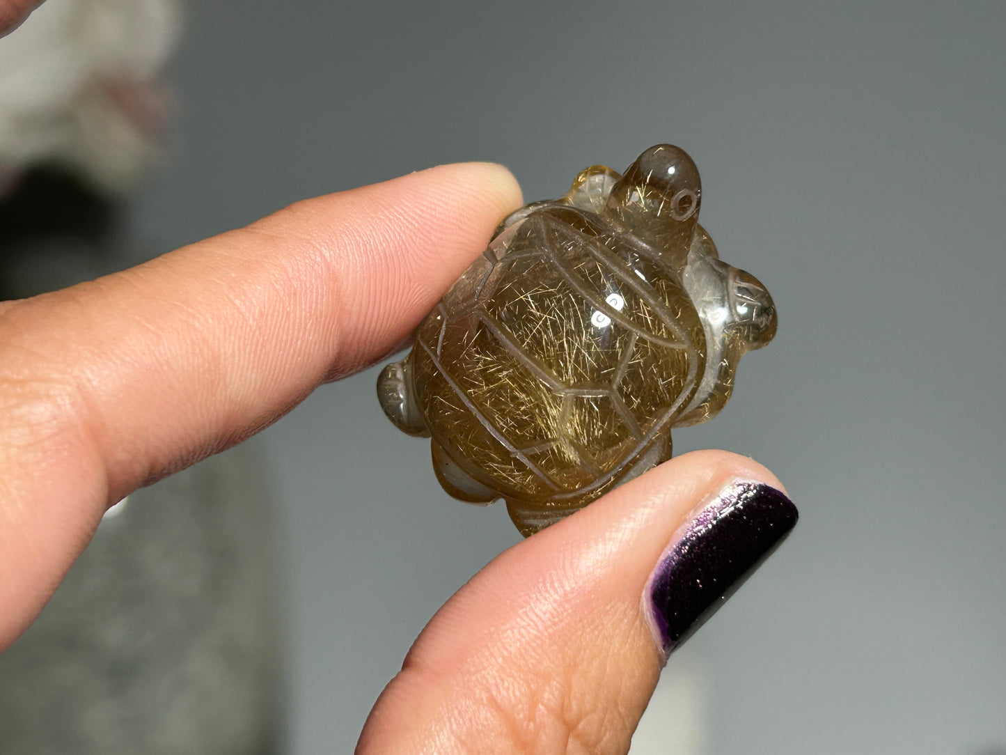 Rutilated Quartz Turtle (1.1”, 28mm)