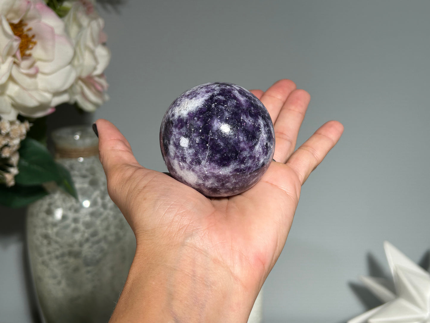 Lepidolite Sphere (2.2", 56mm)