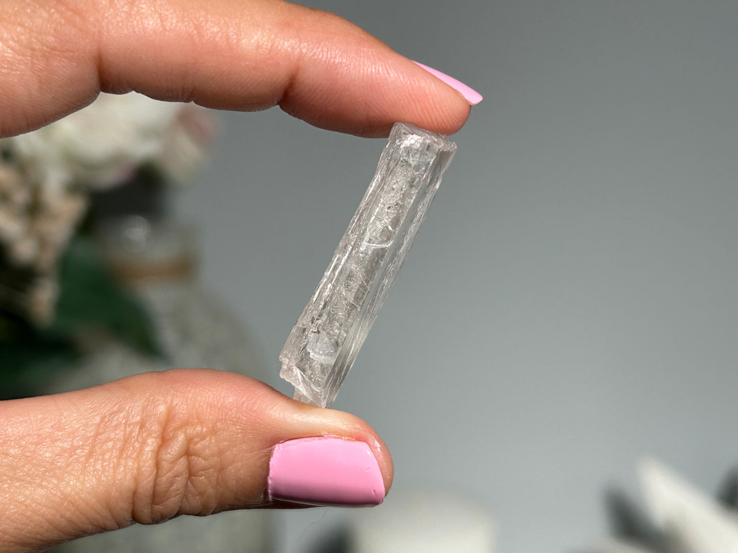 Natural Clear Kunzite Point (1.5", 38mm)