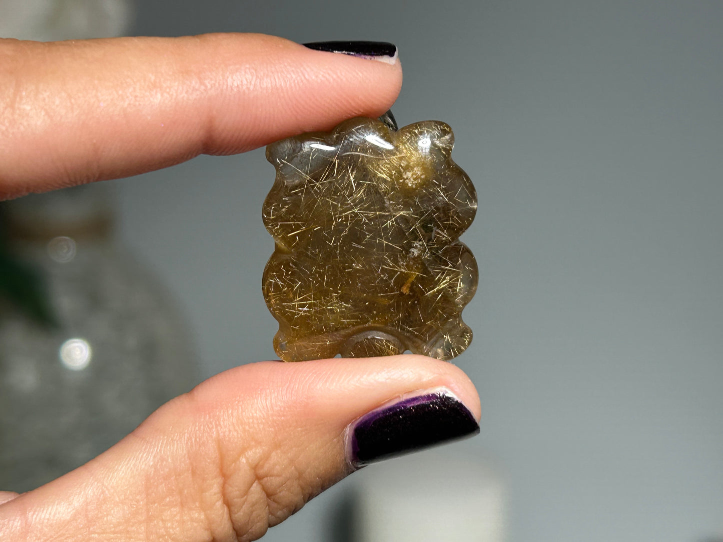 Rutilated Quartz Turtle (1.1”, 28mm)