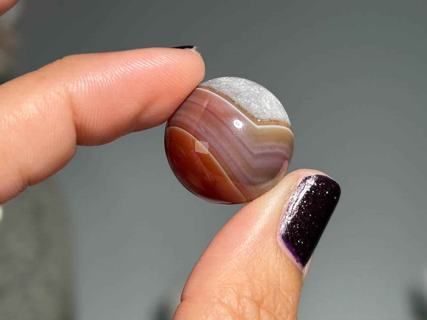 Mini Red Agate Sphere