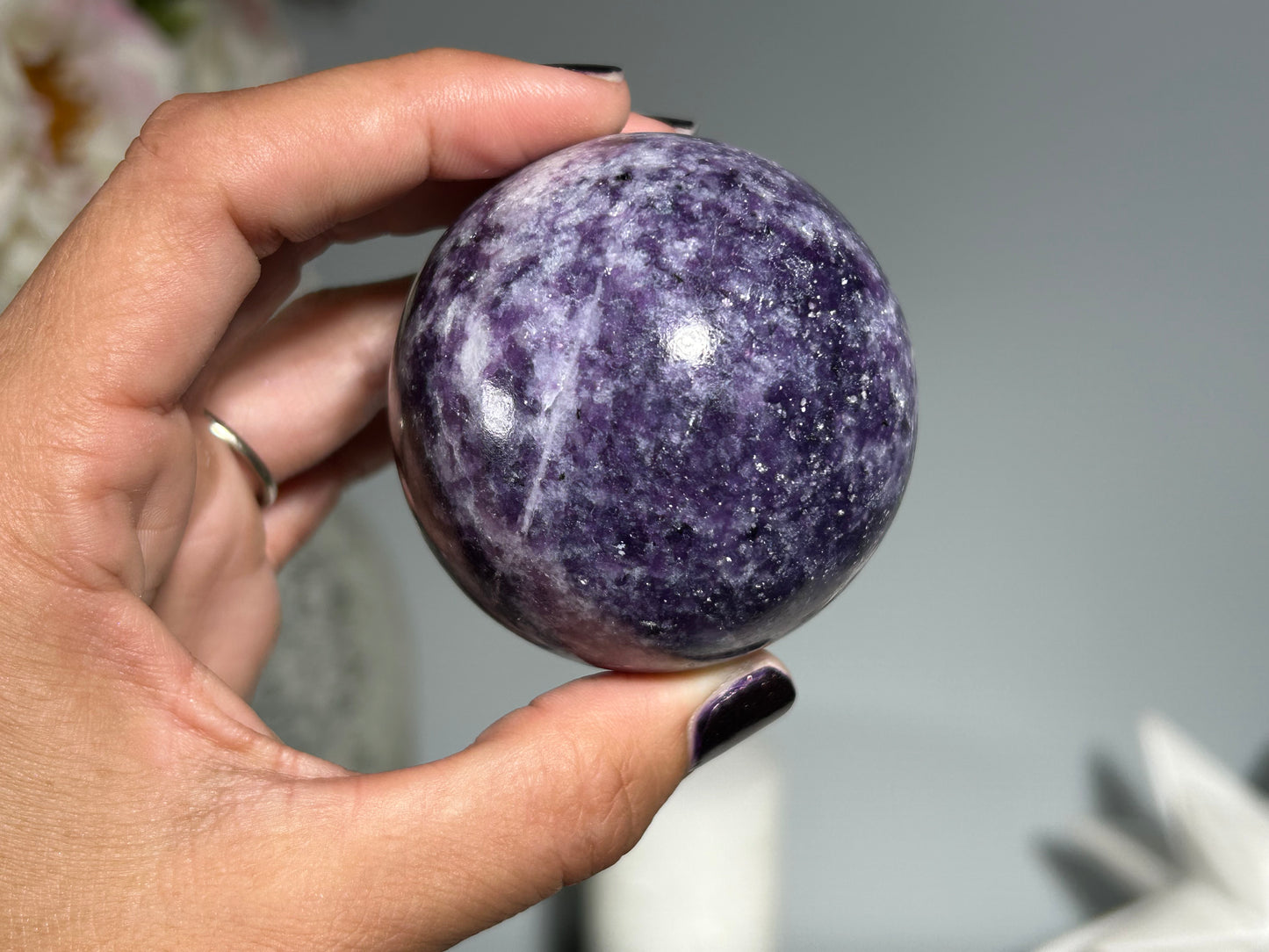 Lepidolite Sphere (2.2", 56mm)