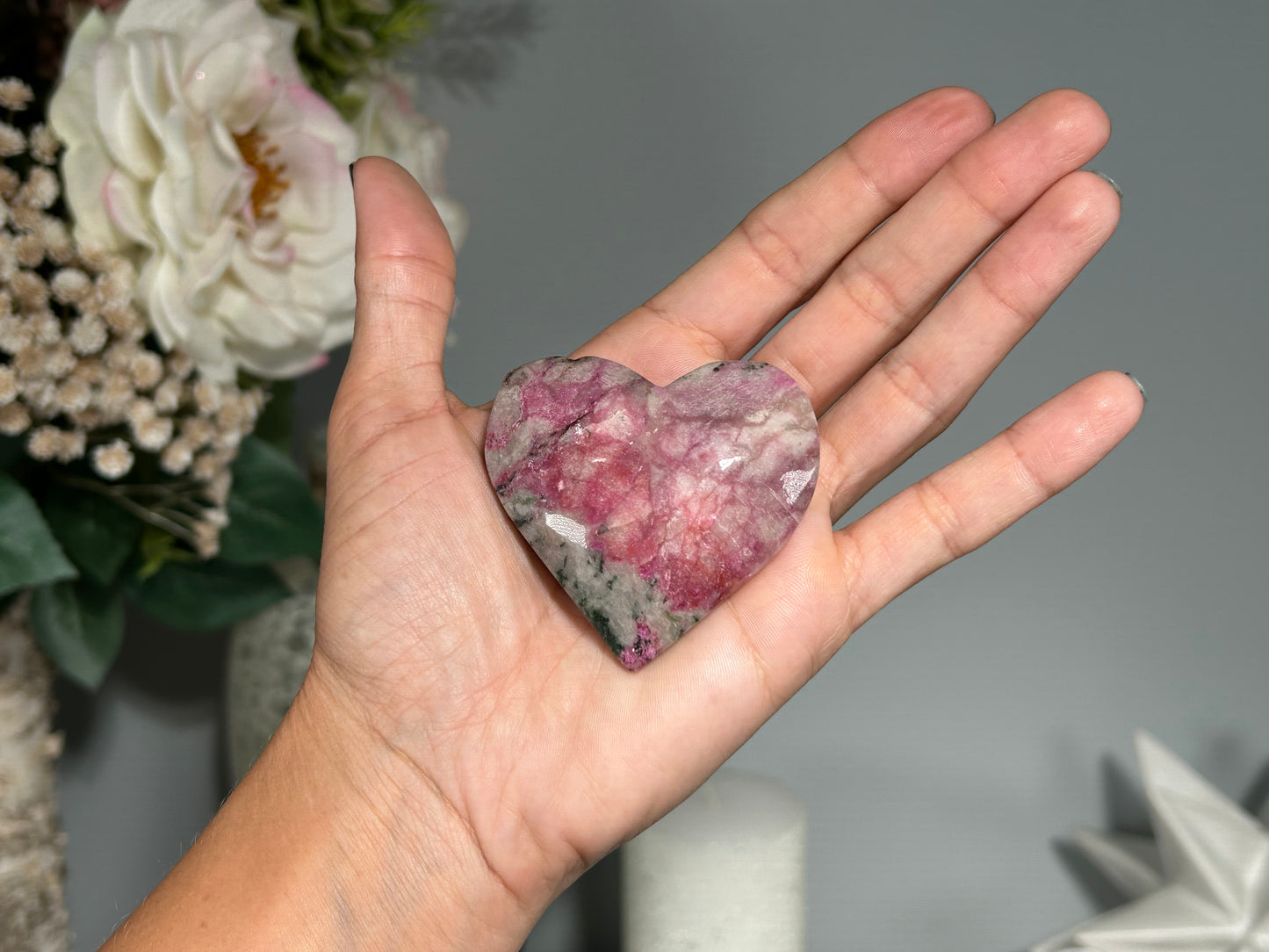 Cobalto Calcite Heart (2.2", 57mm)