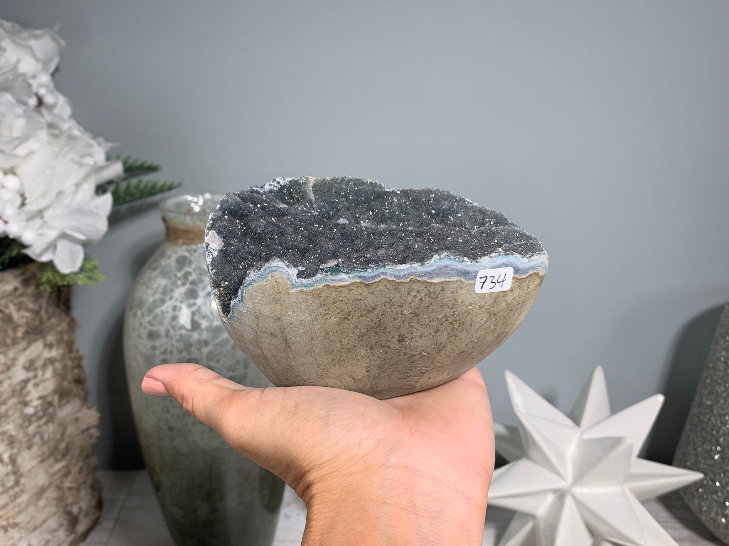 Black Amethyst Cupcake (4.3", 115mm, Clearance)