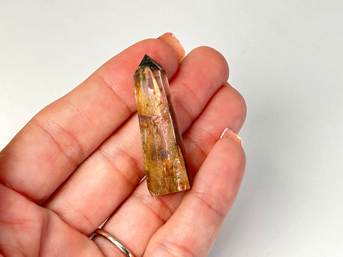 Golden Healer with Chlorite Tower