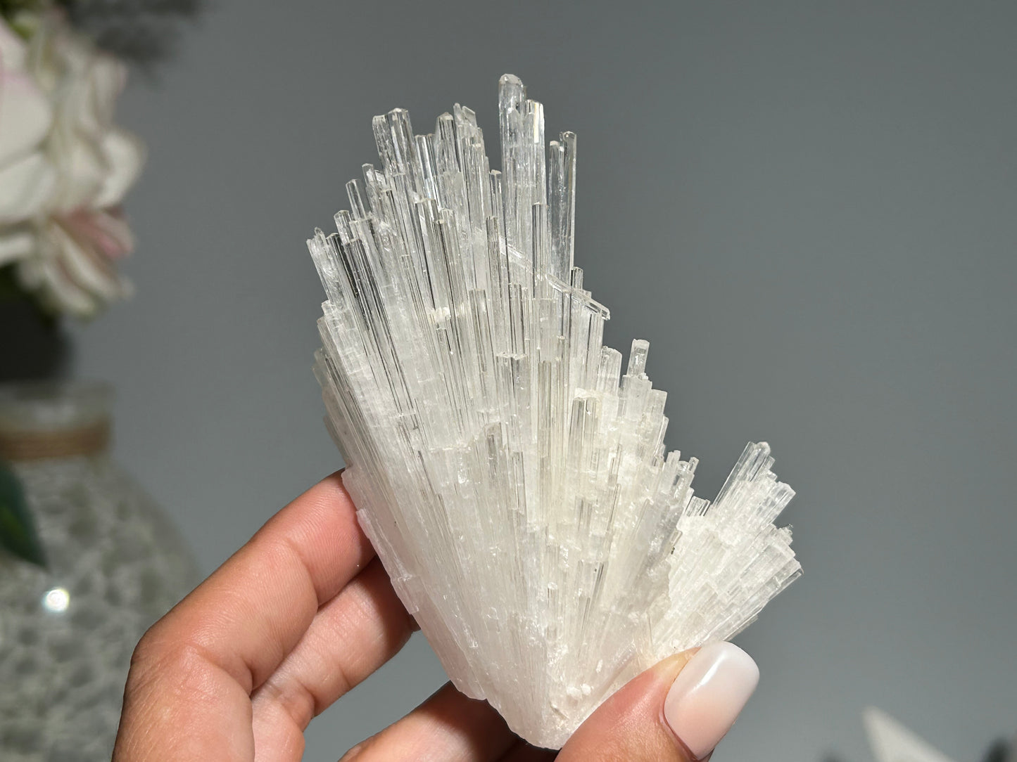 Natural Scolecite Cluster (3.9", 99mm)