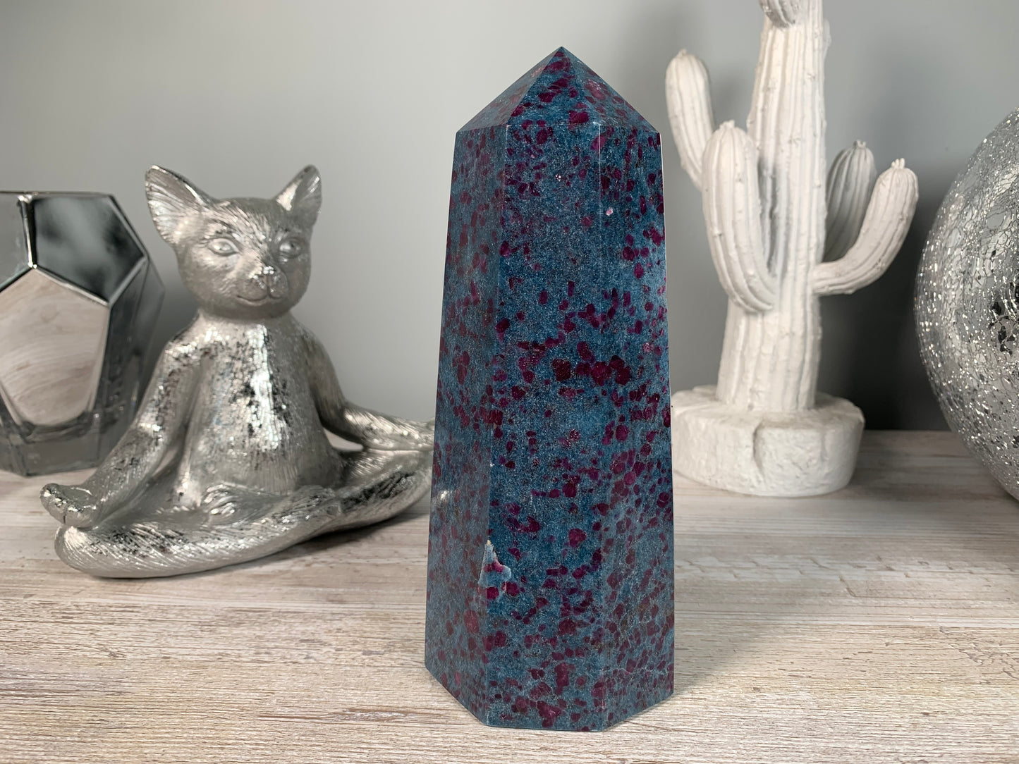 Ruby and Kyanite Tower (7.6", 193mm)