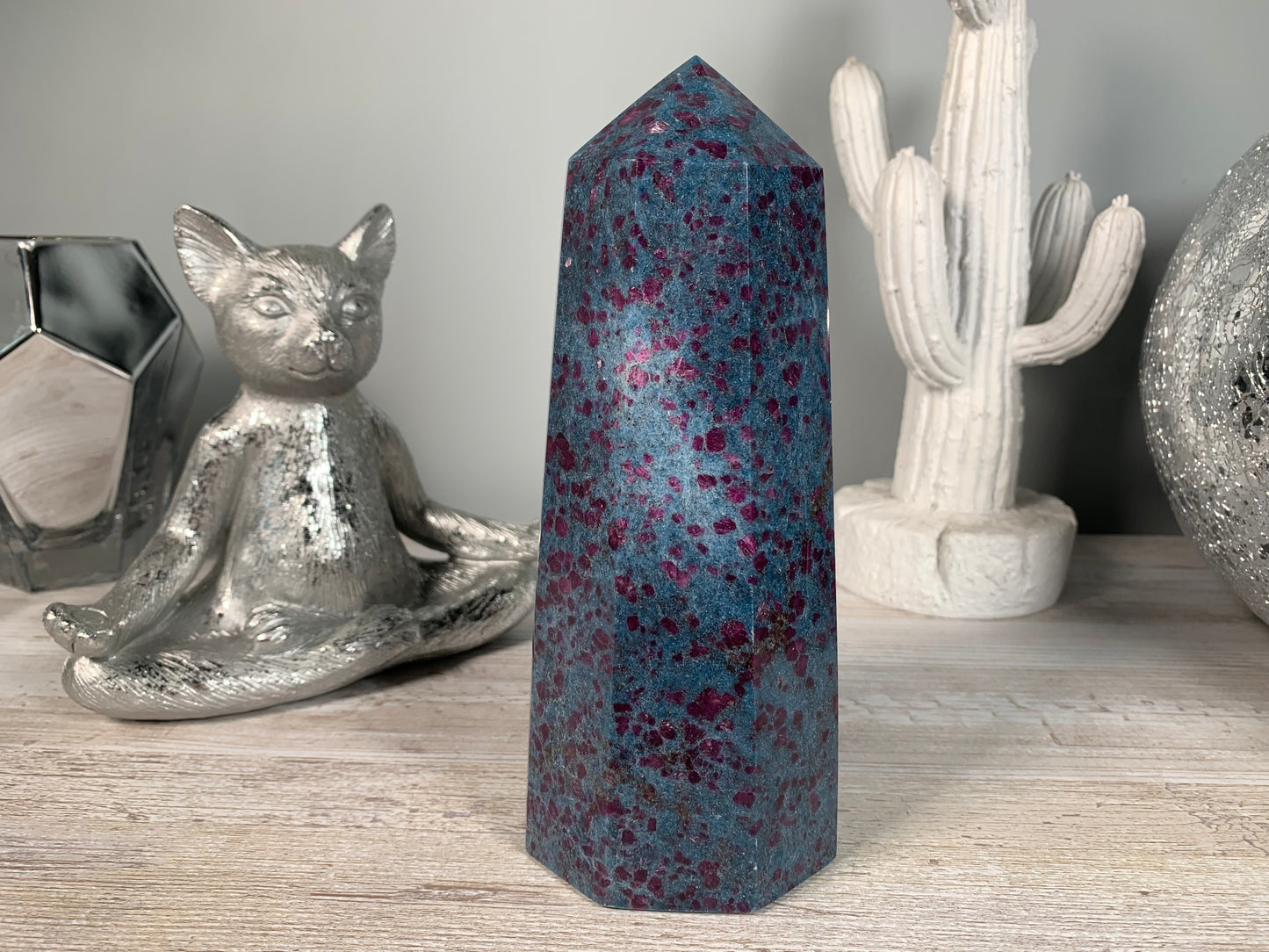Ruby and Kyanite Tower (7.6", 193mm)