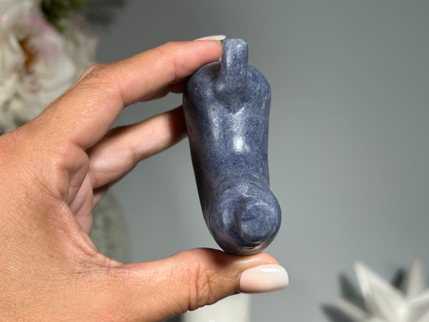 Blue Quartz Stomach (2.7", 69mm)
