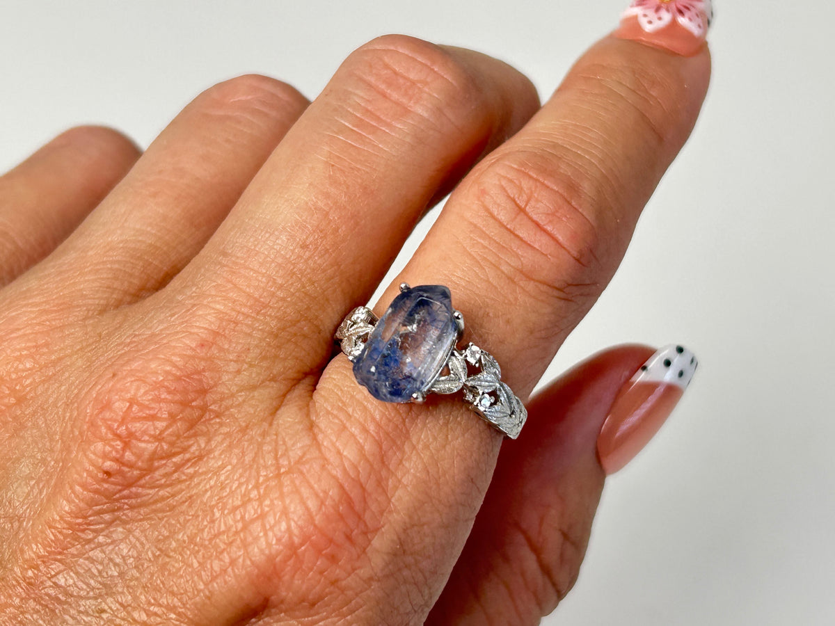 Dumortierite Leaf Ring