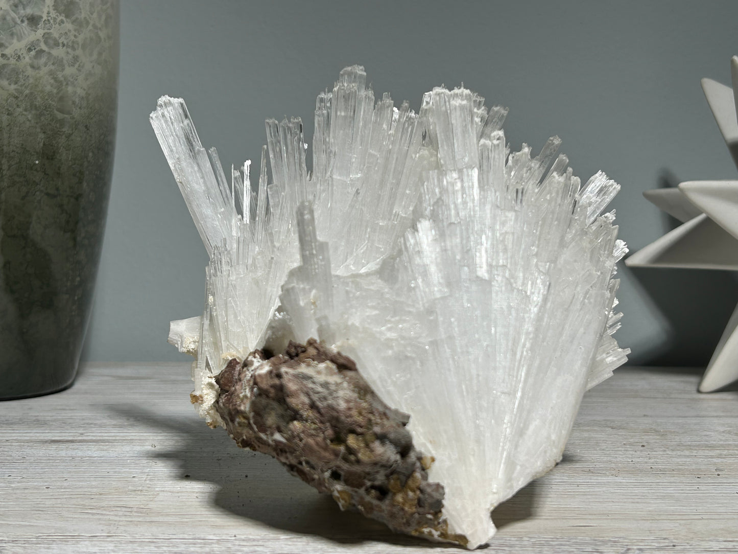 Natural Scolecite Cluster (6.6", 167mm)