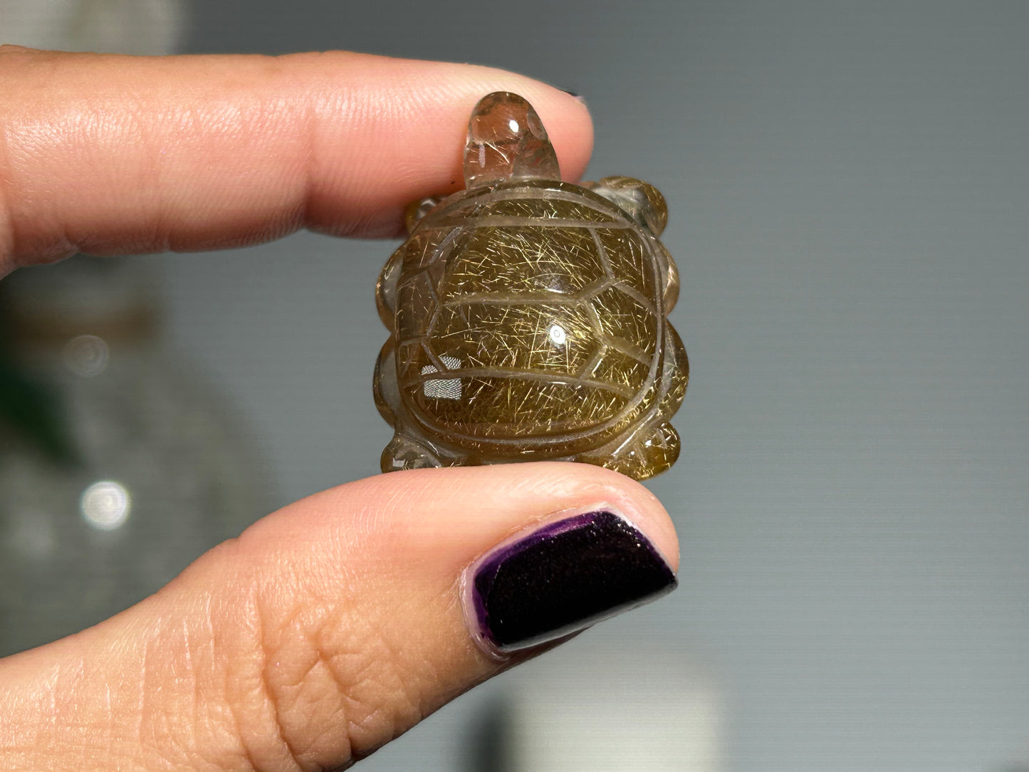 Rutilated Quartz Turtle (1.1”, 28mm)