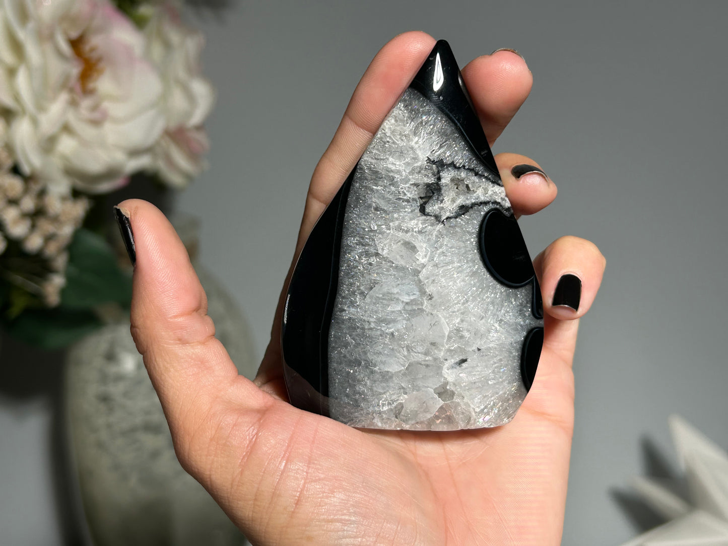 Black Agate Freeform (3.4", 85mm)