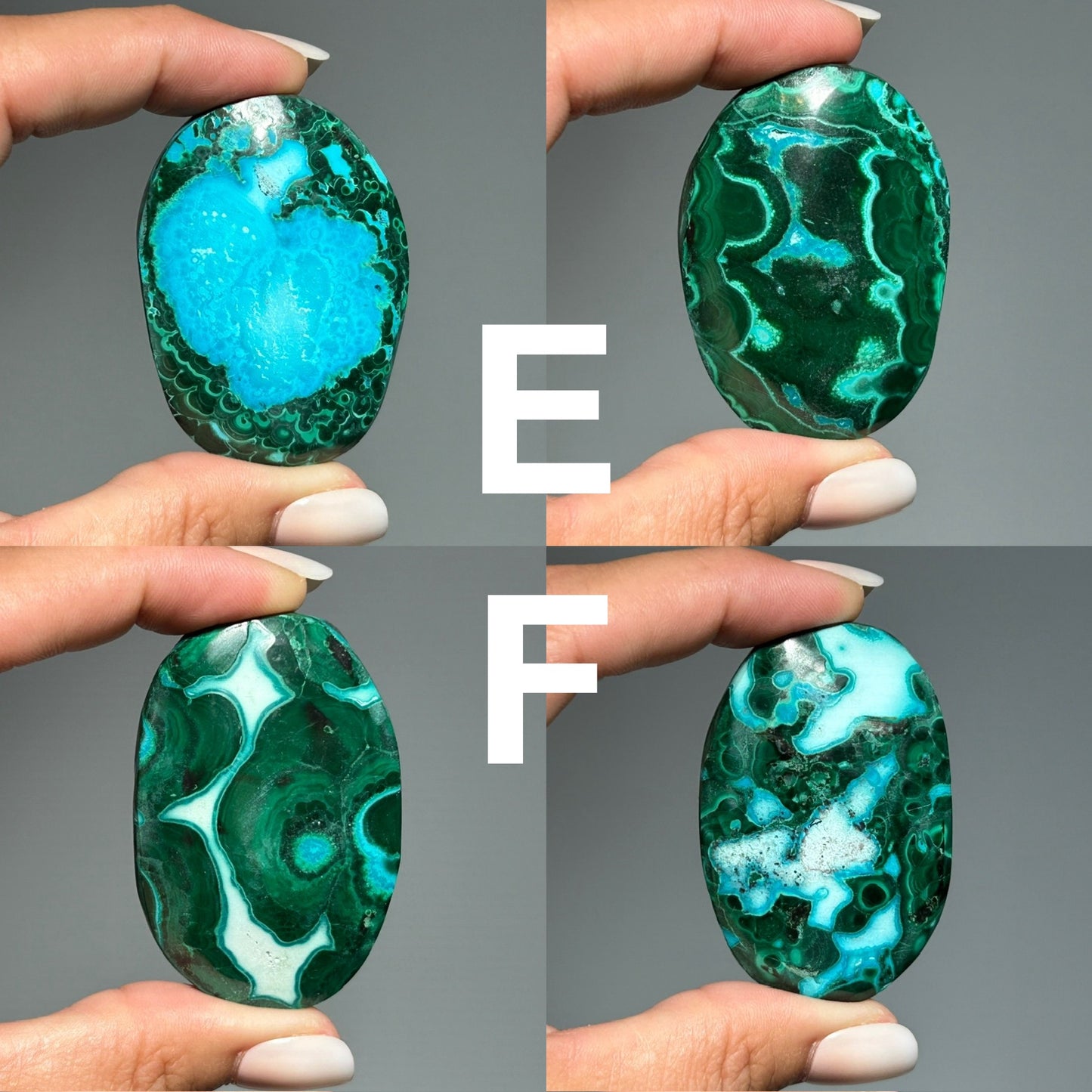Malachite Chrysocolla Palm Stone