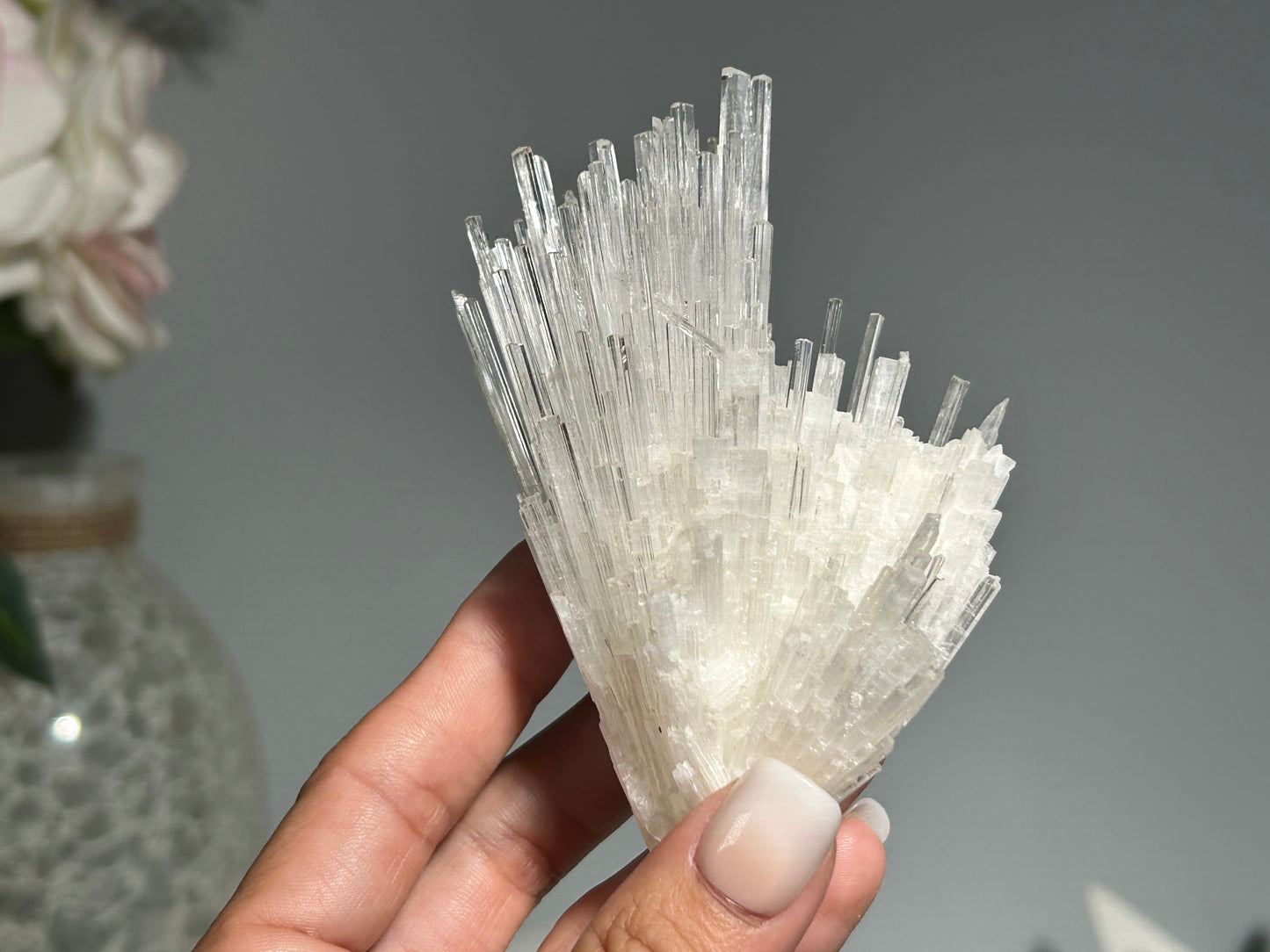 Natural Scolecite Cluster (3.9", 99mm)