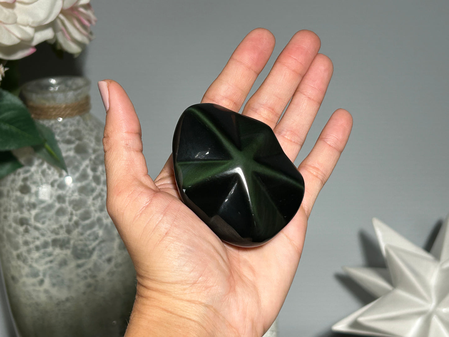 Rainbow Obsidian Star (2.7", 68mm)