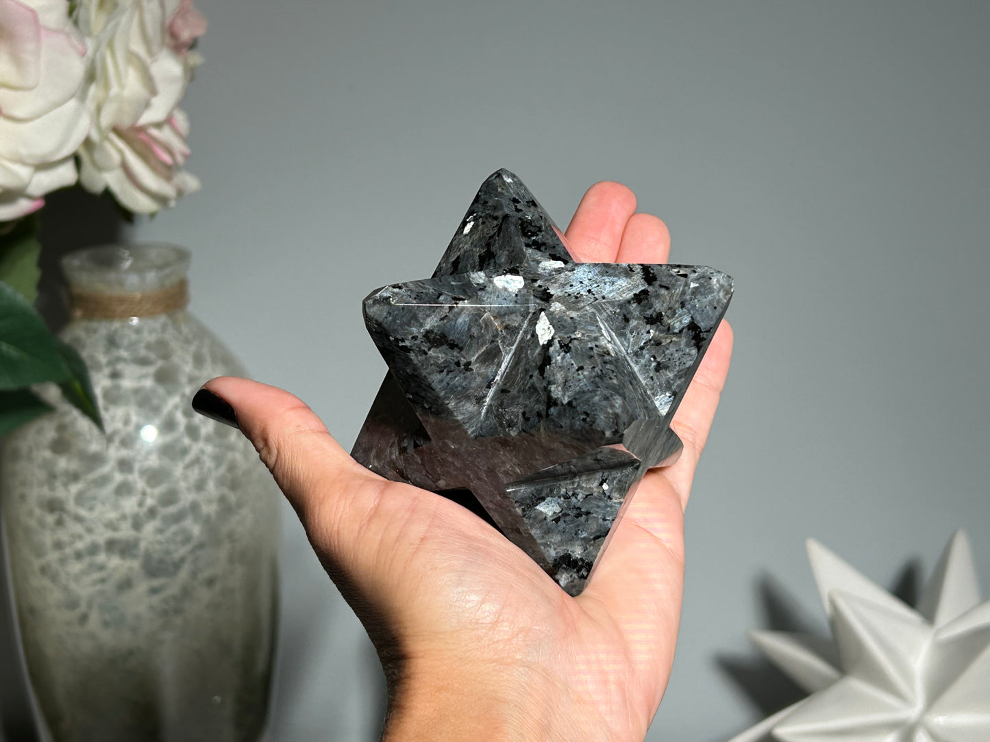 Larvikite Merkaba (3.4", 85mm)