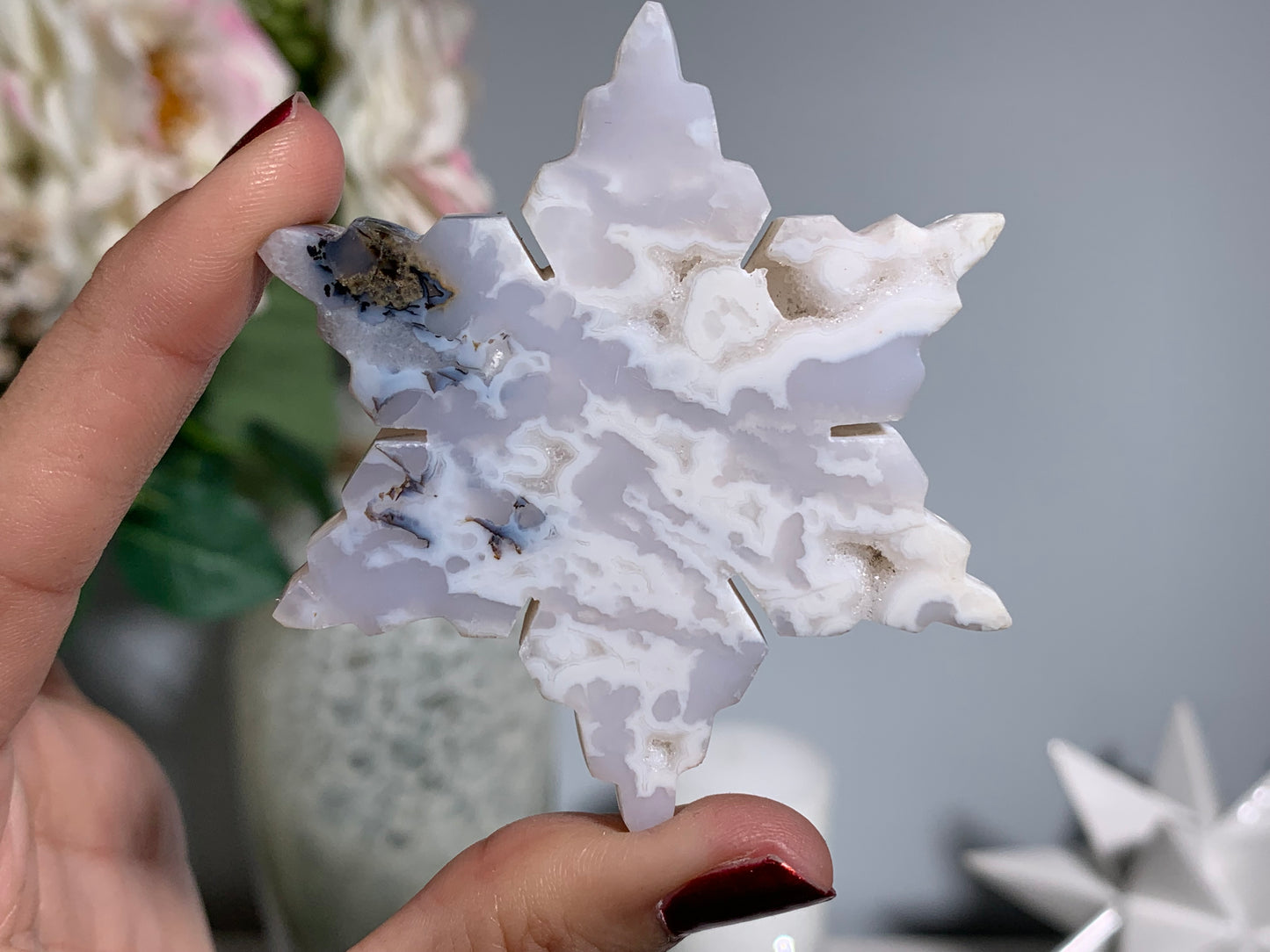 Snow Quartz Snowflake (Clearance)
