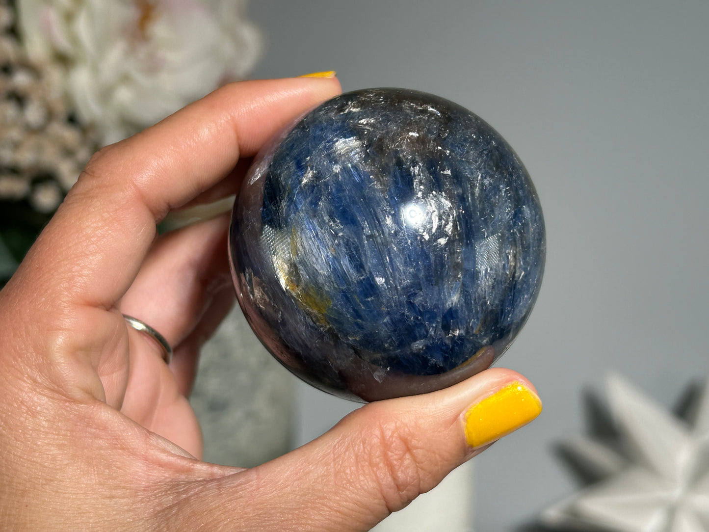 Blue Kyanite Sphere (2.2", 56mm)