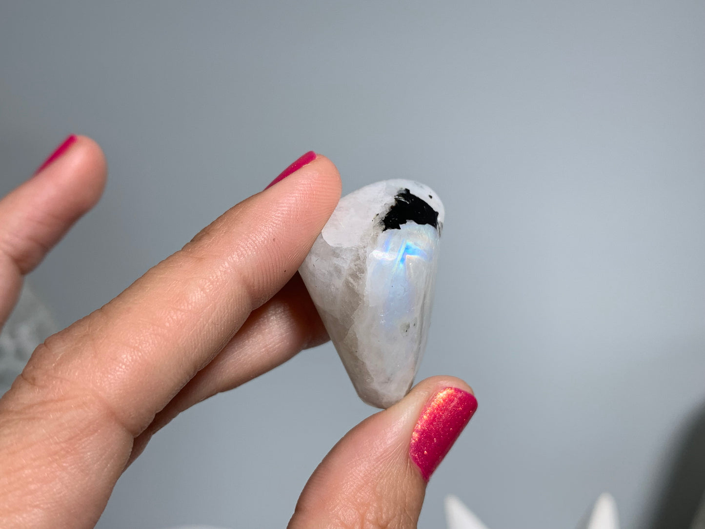 2pc Tumbled Rainbow Moonstone Medium
