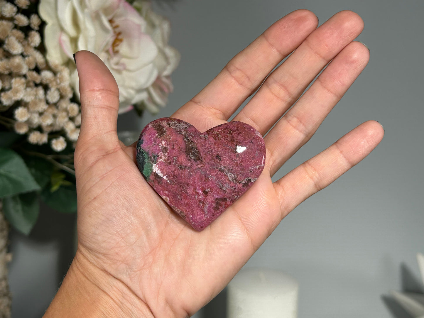 Cobalto Calcite Heart (2.3", 58mm)