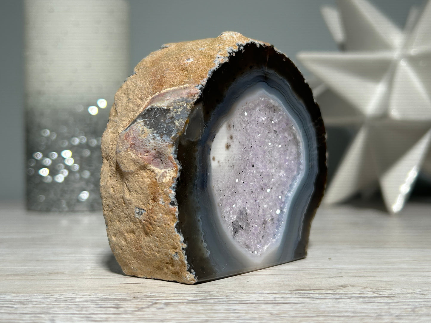 Agate Geode (3", 75mm)