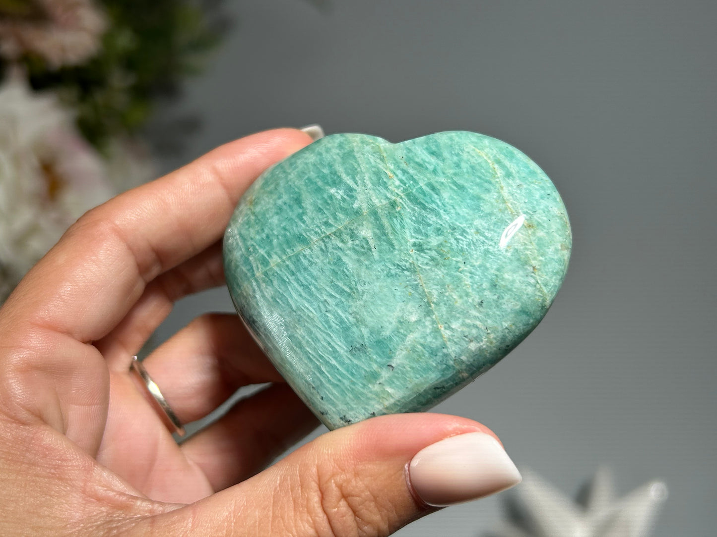Amazonite Heart (2.5", 63mm)