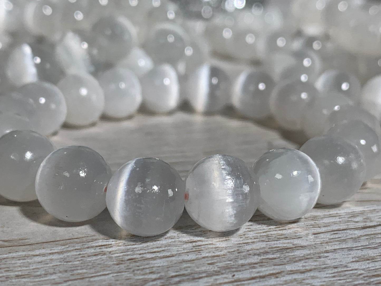 10mm Selenite Bracelet