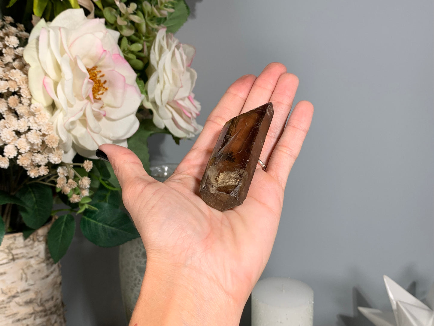 Smoky Citrine Point (3", 76mm)